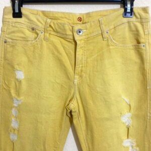 THE SINCLAIR MFGRP Women's Fisk the Flood Distressed Slim Skinny Jeans Size 32